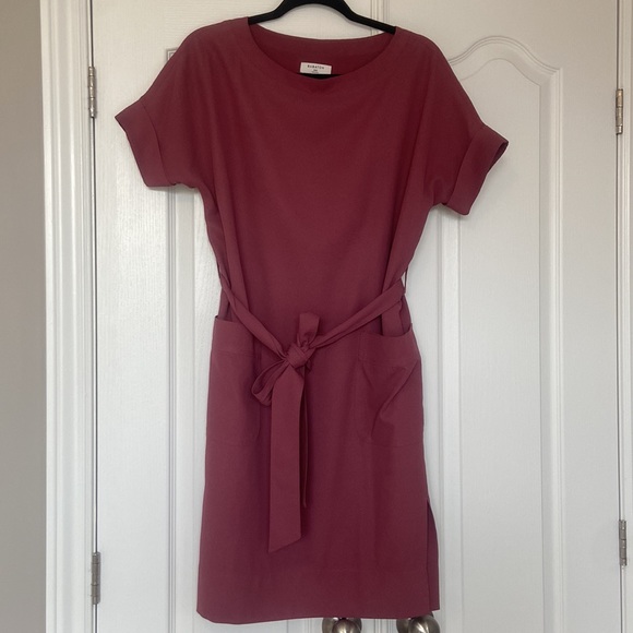 Babaton Shortsleeved Dress with Pockets and Tie - Picture 4 of 9